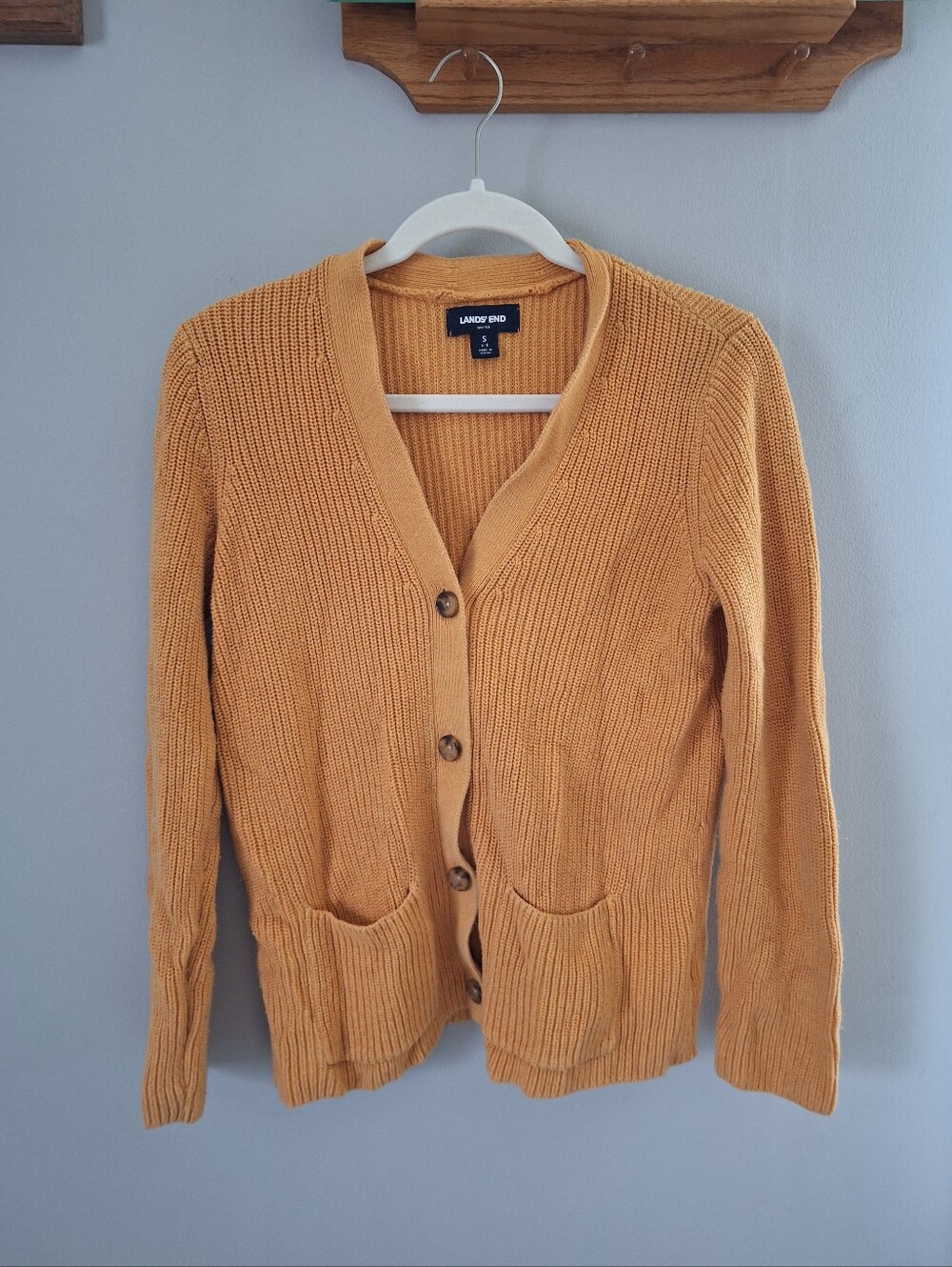 Lands End Drifter Cotton Cardigan